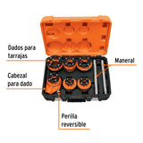 JUEGO DE 7 TARRAJAS PARA TUBO DE 1/2' A 2', TRUPER EXPERT