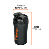VASO TÉRMICO DE ACERO INOXIDABLE, 450 ML, TRUPER