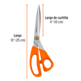 TIJERA 10' DE ACERO INOXIDABLE PARA COSTURA, TRUPER