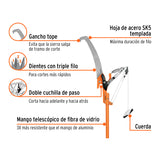 CORTADOR DE RAMAS ALTAS MANGO TELESCÓPICO 3.6 M FIBRA VIDRIO TRUPER
