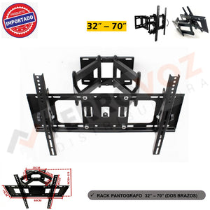 RACK PANTOGRAFO TV 32" - 70" IMPORTADO (DOS BRAZOS PARALELOS)