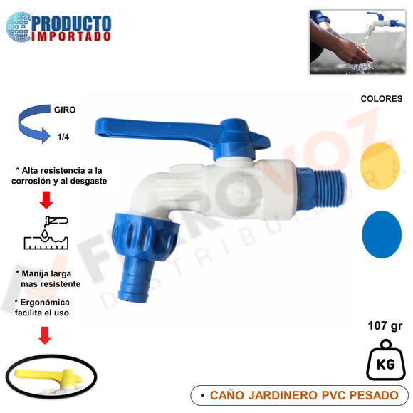 CAÑO JARDINERO PVC PESADO 107 gr.