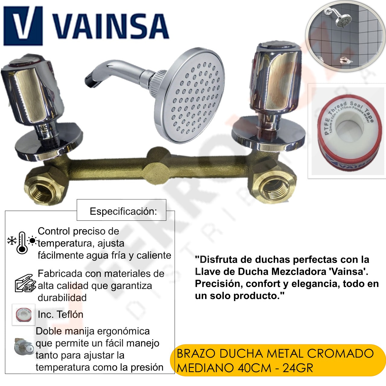 Promart Llave De Ducha Vainsa Precio Llave Mezcladora Ducha Llave