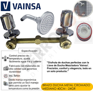 LLAVE DUCHA MEZCLADORA "VAINSA"