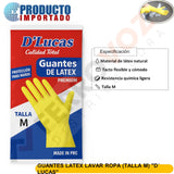GUANTES LATEX LAVAR ROPA "D´ LUCAS" (TALLA M)