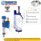 ACCESORIO COMPLETO ONE PIECE INODORO (C/BOTON SUPERIOR) 7/8 "AQUATO"