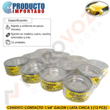 CEMENTO CONTACTO 1/64" GALON ( LATA CHICA ) (12 PCS)