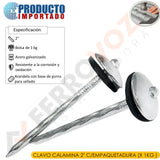 CLAVO CALAMINA 2" C/EMPAQUETADURA (X 1KG )