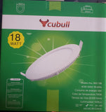 PANEL LED EMPOTRAR 18W REDONDO