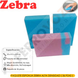 PAQUETE ESPONJA ZEBRA (36UNID)
