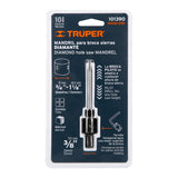 MANDRIL SIERRA COPA DIAMANTE C/R 3/8" "TRUPER"