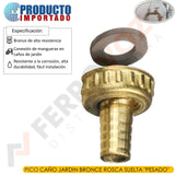 PICO CAÑO JARDIN BRONCE rosca suelta "PESADO"