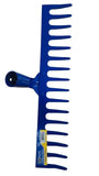 RASTRILLO METAL PINTADO 16 DIENTES CM NO INC. PALO MADERA "SJSPLUS"