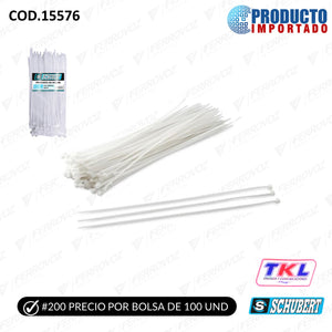 CINTILLO #200 BLANCO(100pcs)