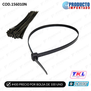 CINTILLO #400 NEGRO (100pcs)