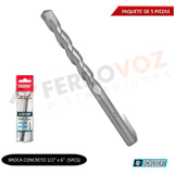 BROCA CONCRETO 1/2" x 6" (5PCS)