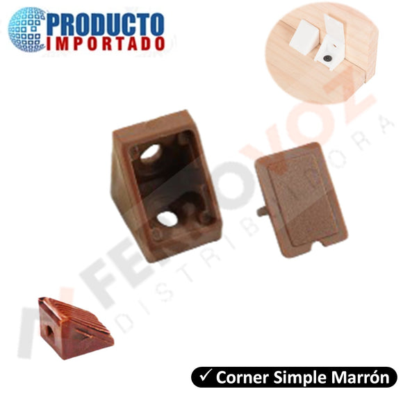 ANGULO PVC CORNER SIMPLE  MARRON (50pcs)