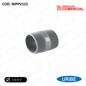 NIPLE PVC 1/2" x 1"