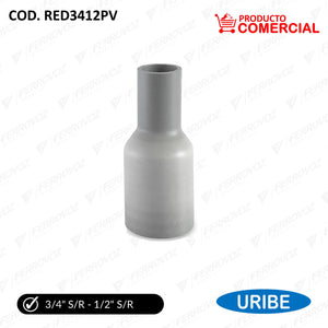 REDUCCION AGUA PVC 3/4" SR - 1/2" SR