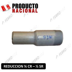 REDUCCION AGUA PVC 3/4" RE - 1/2" SR