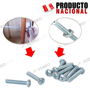 STOVE BOLT 3/16" x 2" ZINCADO (530gr=100pcs aprox) no inc. tuerca