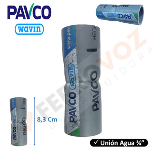 UNION AGUA 3/4 S/ROSCA PESADO "PAVCO"