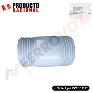 NIPLE AGUA PVC 1" x 4"