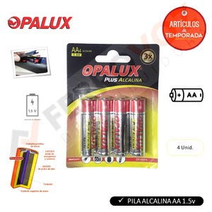 PILA ALCALINA AA 1.5A (4 PCS)