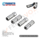 CONECTOR CABLE COAXIAL RG6 PESADO (UNIDAD)