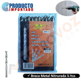 BROCA METAL HSS  1/4"≈ 6.35mm (10PCS)