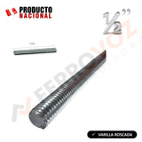 VARILLA ROSCADA ZINCADA 1/2" X 1 MT.