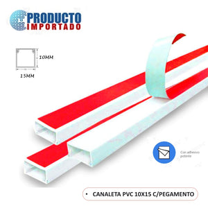 CANALETA PVC 10X15 C/PEGAMENTO