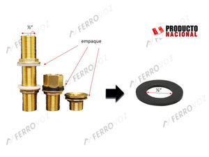 EMPAQUETADURA PLANA CONTRATUERCA 1/2" (25PCS)