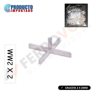 CRUCETA P/ MAYOLICA 2MM (100PCS)