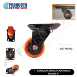 GARRUCHA MOVIL PLATAFORMA PESADO  2"  45KG