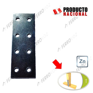 PLATINA GRUESA 80MM ZINCADO (50PCS)